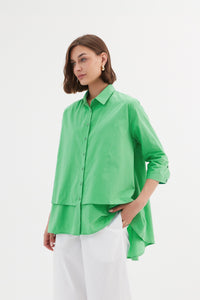 Tiered front shirt Tirelli