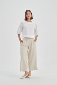 HALF SLEEVE CROP TOP