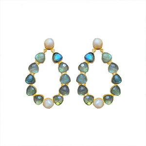 Meshca Palmyra Labrodite earrings