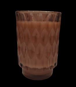 Glass soy candle
