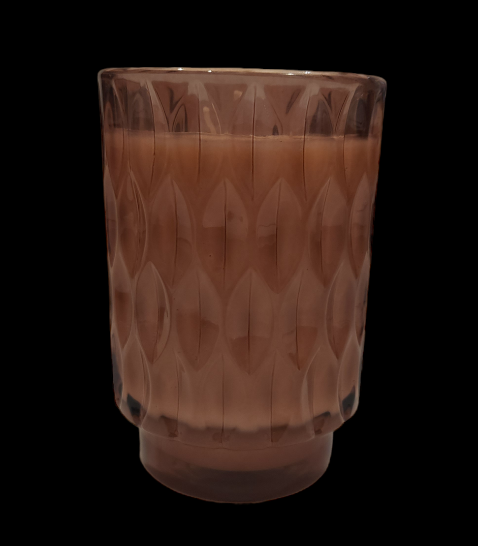 Glass soy candle