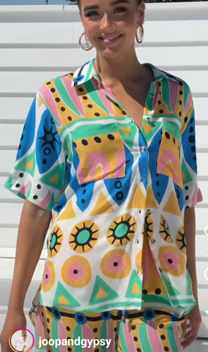 Joop & Gypsy Geometric shirt
