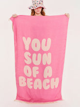 SUN OF A BEACH FEATHER BEACH TOWEL