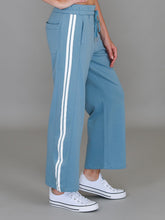 Pammy | Women's Stripe Straight Leg Sweatpants – Cotton French Terry