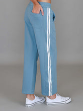 Pammy | Women's Stripe Straight Leg Sweatpants – Cotton French Terry