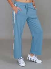 Pammy | Women's Stripe Straight Leg Sweatpants – Cotton French Terry