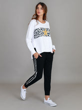 3RD STORY KERRIE LEOPARD BAND SWEATER