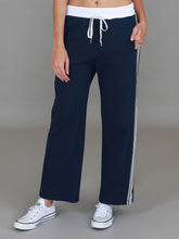 Delta | Women's Stripe Straight Leg Sweatpants – French Terry