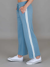 Pammy | Women's Stripe Straight Leg Sweatpants – Cotton French Terry