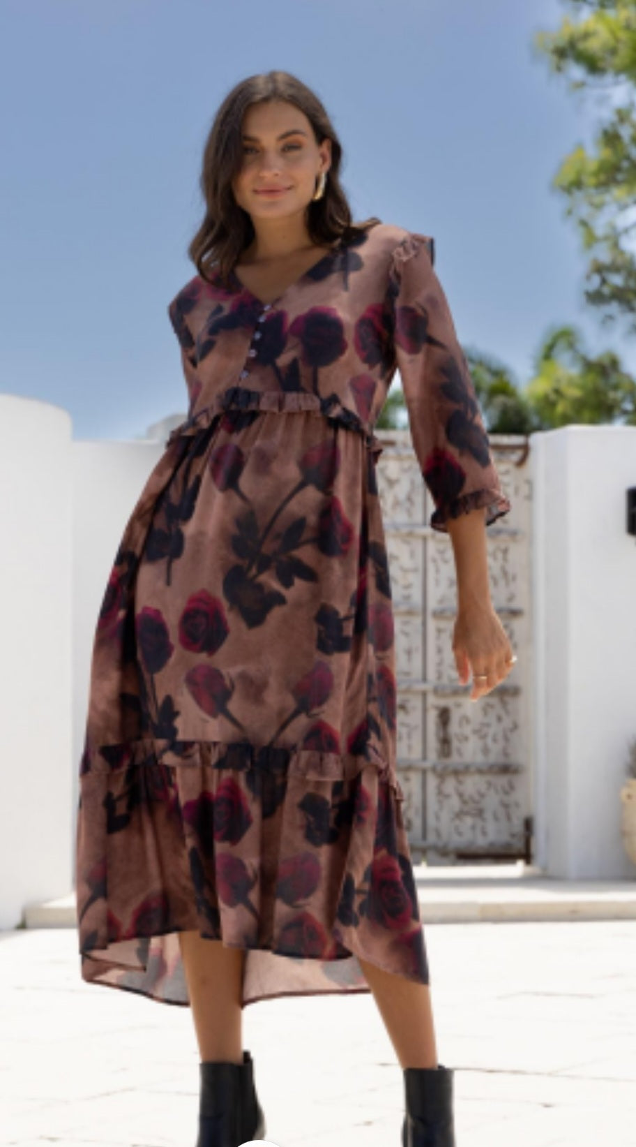 ROSE PRINT DRESS Joop & Gypsy