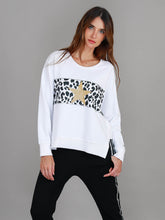 3RD STORY KERRIE LEOPARD BAND SWEATER