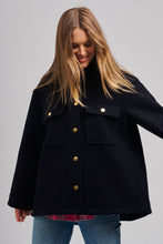 Allegra wool blend french navy jacket