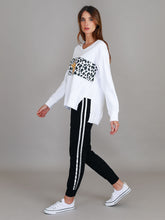 3RD STORY KERRIE LEOPARD BAND SWEATER