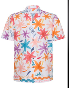 Watercolour flowers shirt